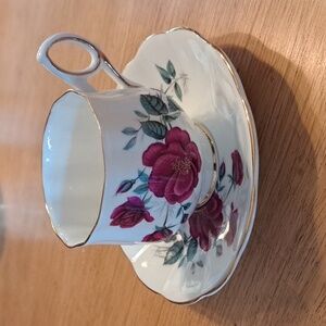 Bone china cup and saucer